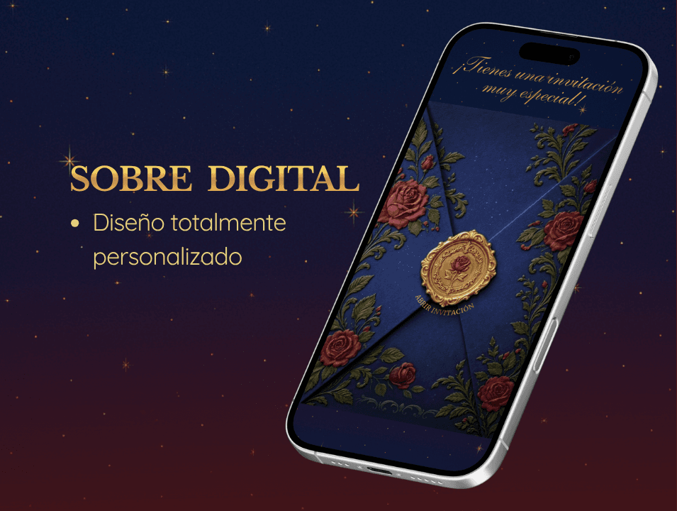 Invitación XV años La Bella y La Bestia · imagen 2